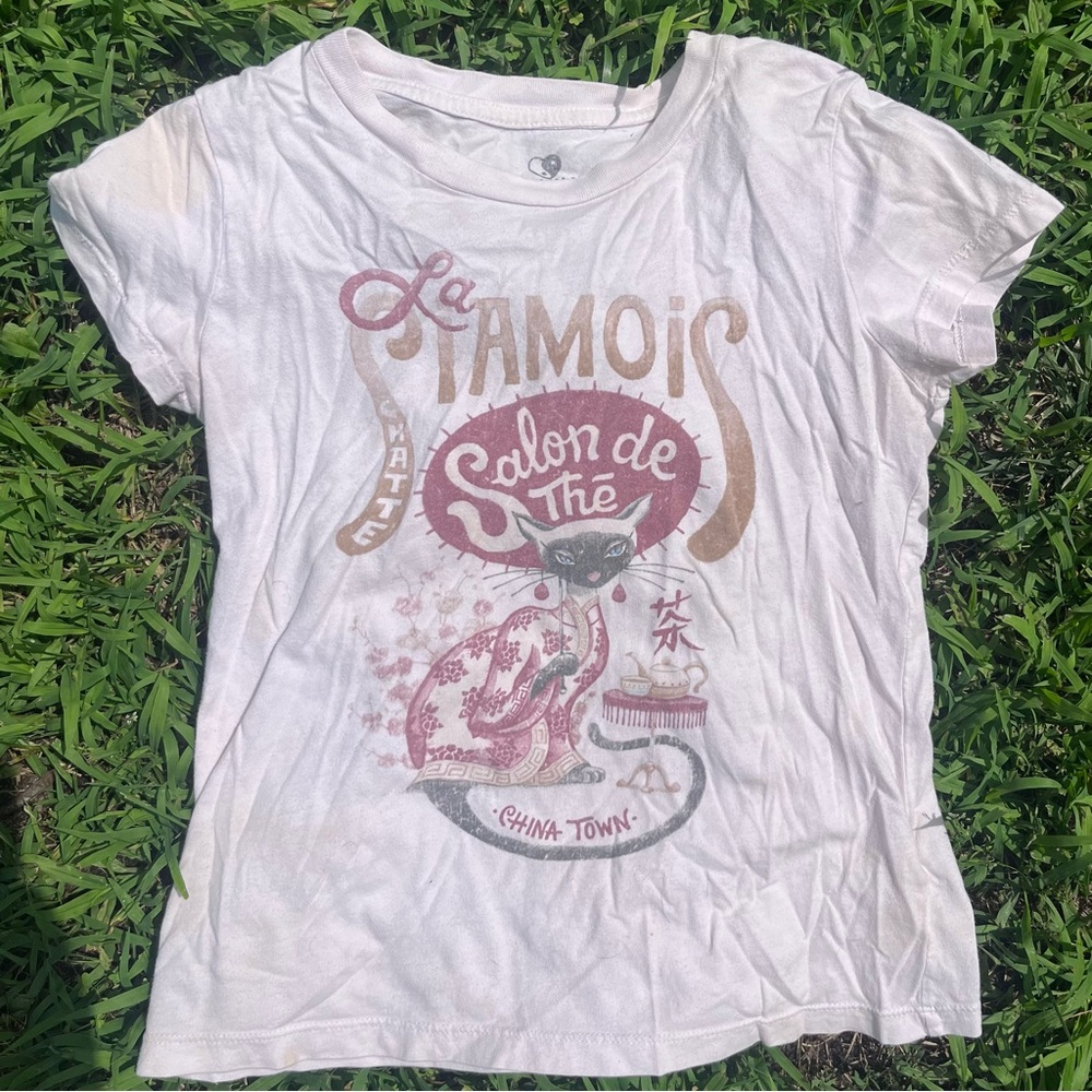 y2k China pop cropped shirt - Picture 1 of 4